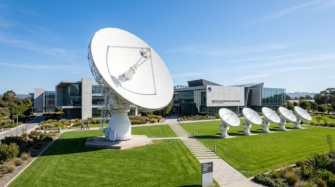 Research observatory satellite dish